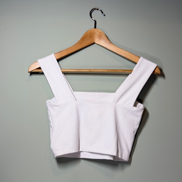 Susana Monaco White‎ Square Neck Crop Top Sz XS - Picture 4 of 6
